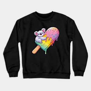 Enjoying ice cream Crewneck Sweatshirt